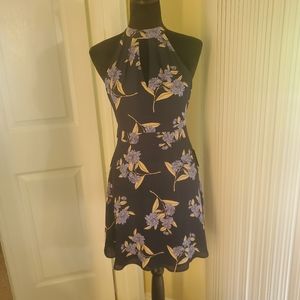 Floral halter top express dress